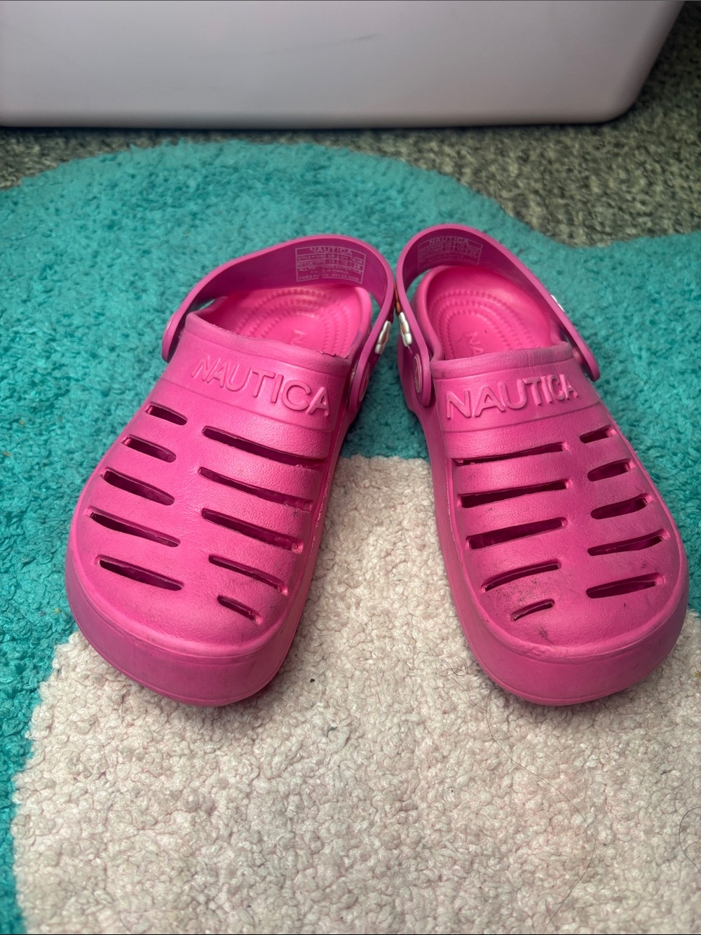 Nautica Kids Hot Pink Slip-On Croc